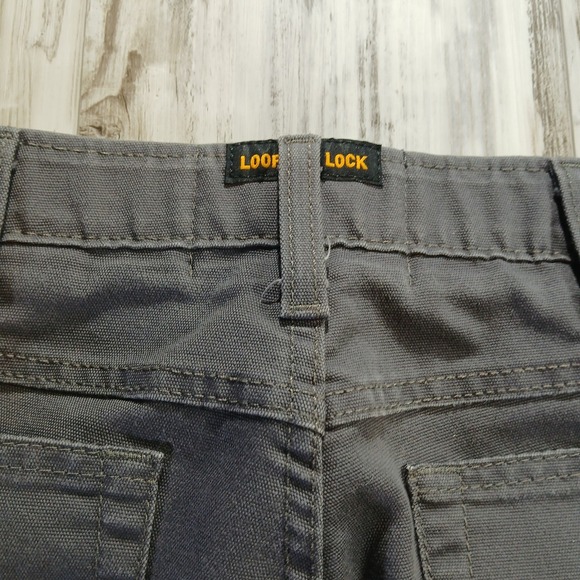 Ariat Rebar M4 Low Rise Boot Cut Work Pants Mens 32x32 Grey Canvas Tough Durable